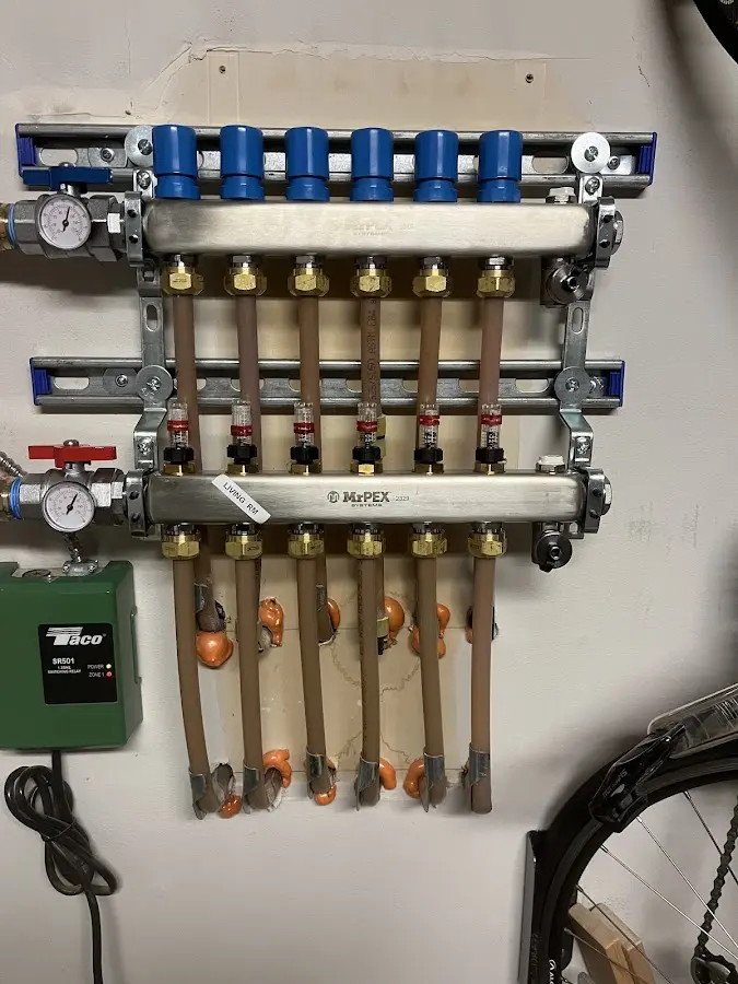 Plumber performing Leak Detection at a residential property in Maugansville